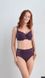 Combined Raffaella bra with padded lower and side cup details made of mestic dubbing VENEZIA 3477, Dark purple, 80D