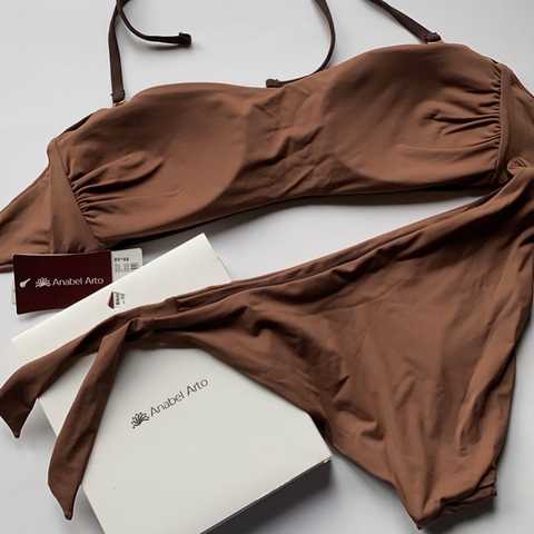 Anabel Arto Swimwear Bikini - brown : : Fashion