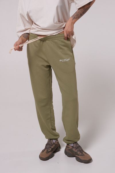 Women's jogging trousers three-thread loop olive Luna LC001, Оливковий, L
