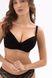 Bra molded cup without push-up black DELY Jasmine 1031/70, Black, 70C