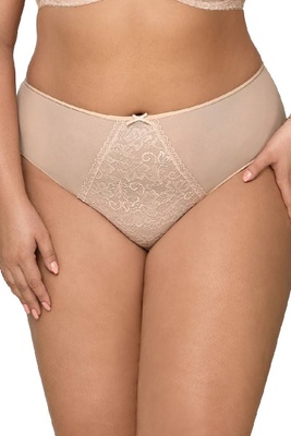 Panties with lace beige AVA 1396/1, Beige, S