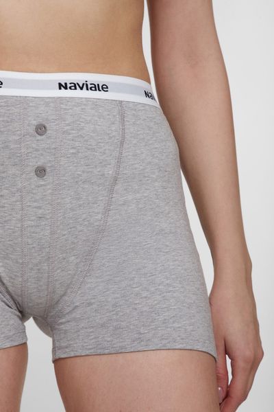 Cotton women's shorts from the New York melange line Naviale LU143-03, Melange, S
