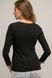 Женская хлопковая блузка черная СOTTON KLEO 3143 CL, Черный, L