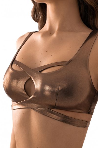 Soft swimming bra bronze LILI Jasmine 6340/21, Бронзовий, M