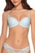 Push-up bra molded cup JULY crystal blue Jasmine 1127/10, Blue, 70B