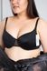 Smooth bra with thin foam black Nana 410370, Чорний