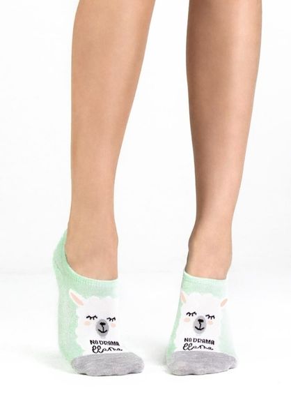 Носки женские с рисунком mint/grey Legs 11 Socks Extra Low 11 (2 пары)