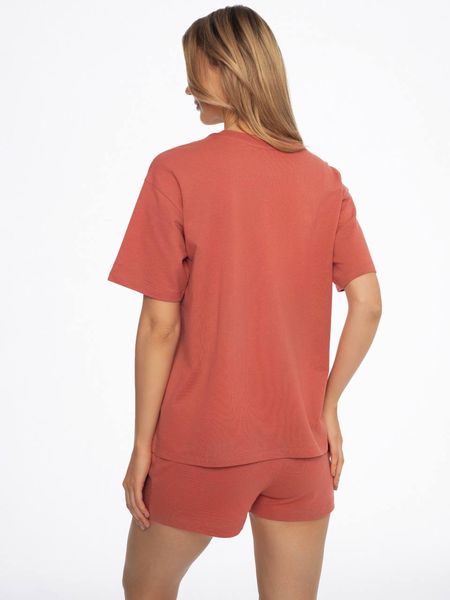 Бавовняна піжама з шортиками червона ABSTRACT HENDERSON 41314