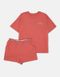 Хлопковая пижама с шортиками красная ABSTRACT HENDERSON 41314, Красный, 2XL