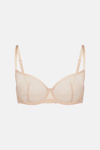 Seductive bra with soft cups on frames, beige CHICAGO Naviale LU024-01, Beige, 75C