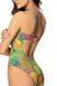 Green one-piece swimsuit Deloris Jasmine 6529/30, Green, 70B