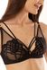 Soft cup bra black GLEM Jasmine 1448/29, Black, 70C