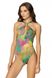 Green one-piece swimsuit Deloris Jasmine 6529/30, Green, 70B