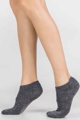 Носки женские шерстяные серые WOOL BAMBOO LEGS WB11