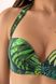 Swimming bra "push-up" balconette green JEIL Jasmine 6329/12, Green, 75A