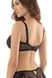 Bra with deep soft cups for large breasts black ILEN 1454/29, Black