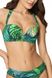 Swimming bra "push-up" balconette green JEIL Jasmine 6329/12, Green, 75A