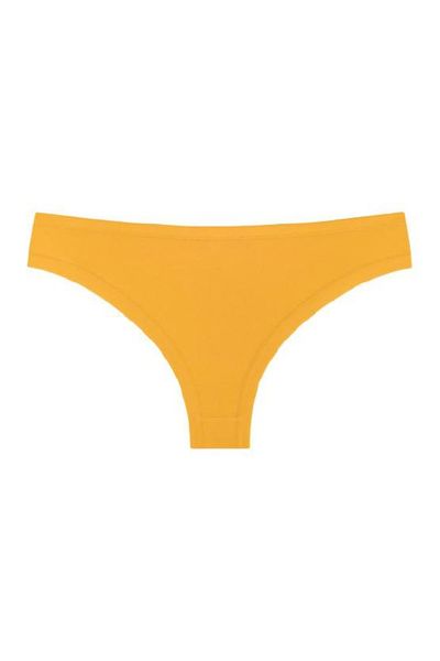 Brazilian briefs made of cotton saffron plain 200-20 Obrana, Mustard, 42