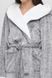 Халат з капюшоном сірий Cat Naviale 100055, серый, S