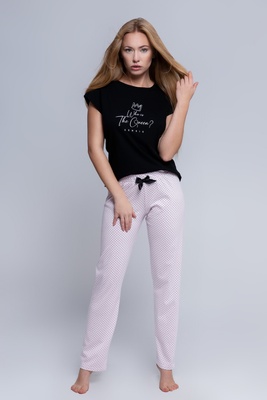 Хлопковая пижама розовая Sensis Stephanie S2020115