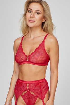 Bra with soft cups red MEMORY Kleo 3475 A, Red, L