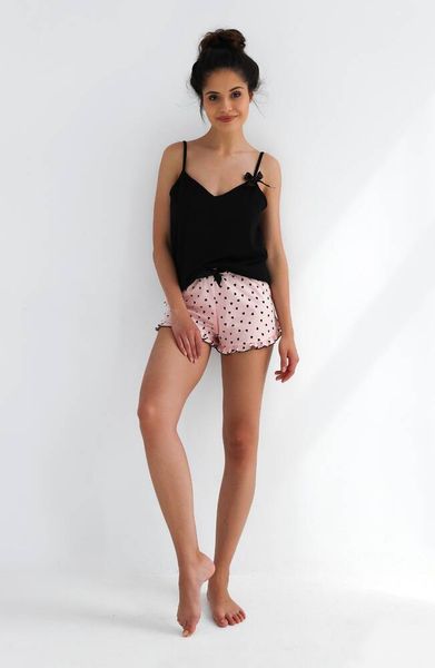 Cotton pajamas (T-shirt + shorts) black Mellissa Sensis S2020210, Black, M