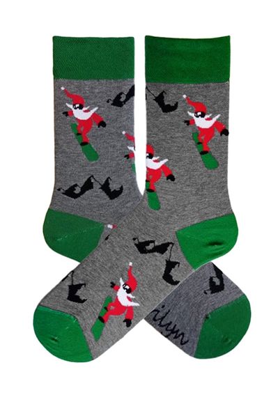 Шкарпетки чоловічі бавовняні MEN SANTA SNOWBOARD MISS MARILYN W611