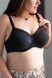 Bra with soft cups and side support black NANA 154500, Чорний, 85D