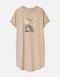 Нічна сорочка з бавовни коричнева APPAREL HENDERSON 41312, Коричневий, L