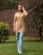 Кашемировый свитер удлиненный золотой бежевый оверсайз LikeOn, Золотой беж, S/M