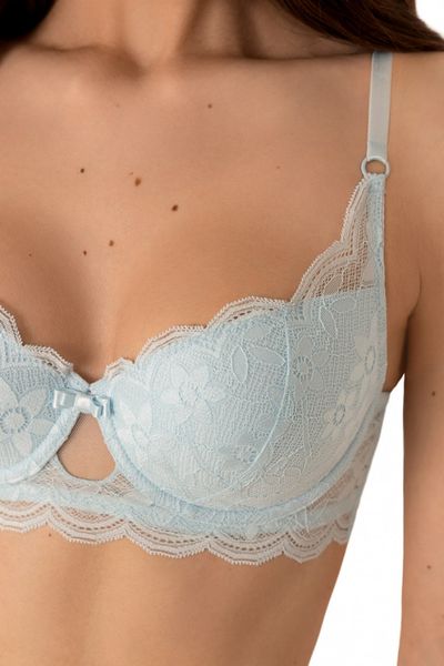 Molded cup bra LUIS crystal blue Jasmine 1128/10, Blue, 75B