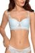 Molded cup bra LUIS crystal blue Jasmine 1128/10, Blue, 75B